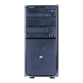 Dell Vostro 230 Computer Tower Intel Core 2 Duo E7500 2.93G 4GB DDR2 160G Windows 10 Home 1 Year Warranty (Refurbished) - Black