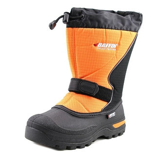 Baffin Mustang Youth Round Toe Canvas Orange Snow Boot