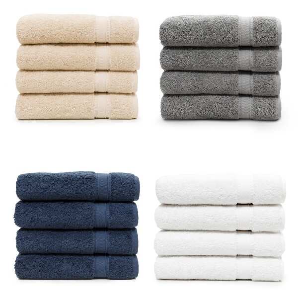 Authentic Hotel Spa Turkish Cotton Hand Towels (Set of 4)