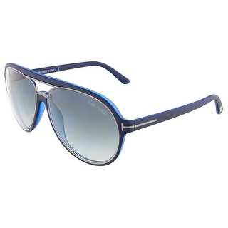 Tom Ford FT0379/S 89W SERGIO Matte Blue Aviator sunglasses