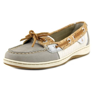 Sperry Top Sider Angelfish Women Moc Toe Canvas Gray Boat Shoe