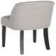Safavieh Bell Grey/ Taupe Cotton Blend Vanity Chair - 24.4" x 24.4" x 27.2" - Thumbnail 5