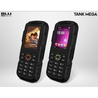 BLU Tank Mega T570 Unlocked GSM Rugged Feature Phone w/ SOS Button & Super Flashlight