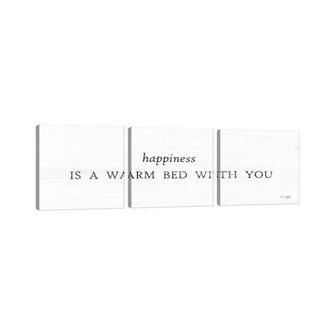 iCanvas "Warm Bed with You" by Jaxn Blvd. 3-Piece Canvas Wall Art Set