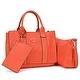 Dasein 3PCS Middle Studded Tote Handbag with Detachable Organizer Bag - Thumbnail 11