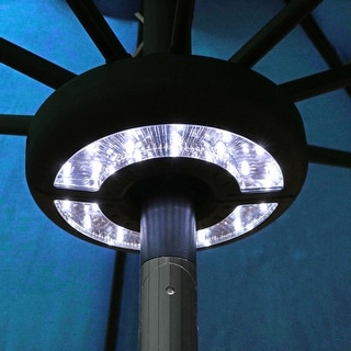 Sunnydaze Patio Umbrella LED Light - Black