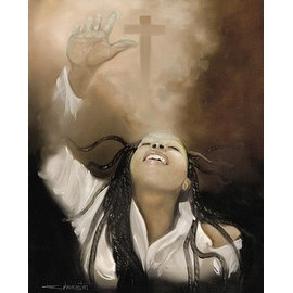 ''Spiritual Awakening (mini)'' by Edwin Lester Religious Art Print (10 x 8 in.)