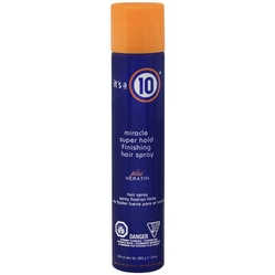 it's a 10 Miracle Super Hold Finishing Spray Plus Keratin, 10 oz