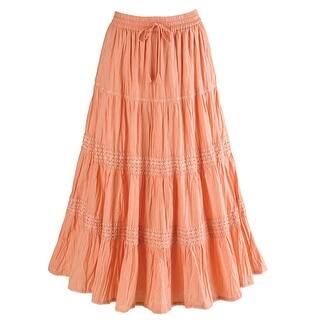 Women's Bohemian Romance Maxi Long Skirt - 32" Length