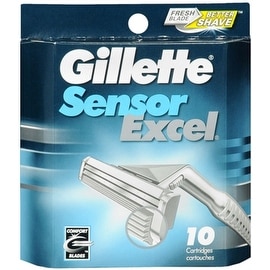 Gillette Sensor Excel Cartridges 10 Each