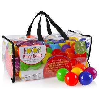 JOON CleanTec Antimicrobial Kids Fun Play Balls, Multi-Colored, 100 Balls