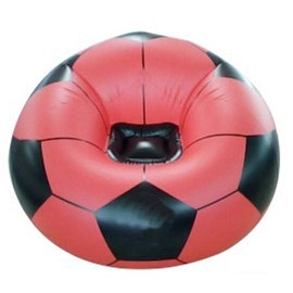 PVC Inflatable Sofa Football Shape Adults red