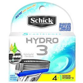 Schick Hydro 3 Cartridges 4 ea