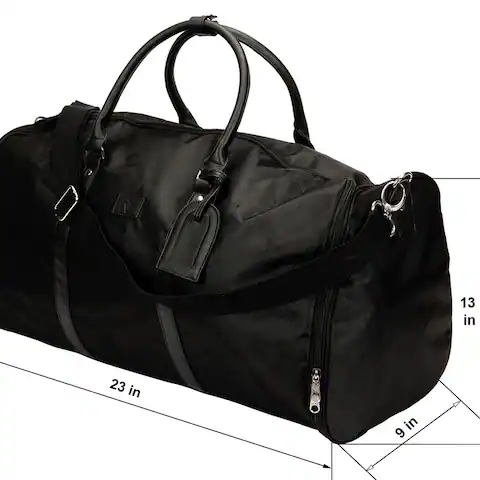 The Weekender Charging Garment Bag In Black Or Grey