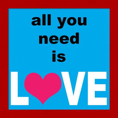 Louise Carey 'All You Need Is Love 2' Framed Art