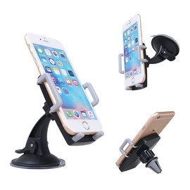 Skiva 3-in-1 Universal Smartphone Mount Air Vent Dashboard Mount Windshield Mount for iPhone SE 6 6s Plus, Samsung Galaxy S7 S6