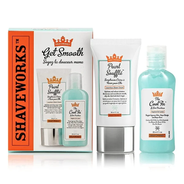 Shaveworks Get Smooth Duo, The Cool Fix, Aftershave for Women and Post Waxing,for Ingrown Hair, Razor Bumps,Razor Burns