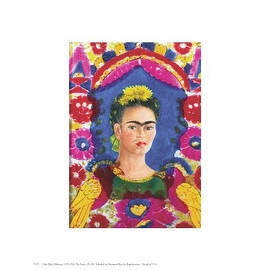 ''The Frame'' by Frida Kahlo Latino Art Print (10 x 8 in.)