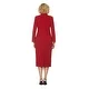 Giovanna Signature Women's Notch Collar 2pc Skirt Suit in Better Crepe - Thumbnail 5