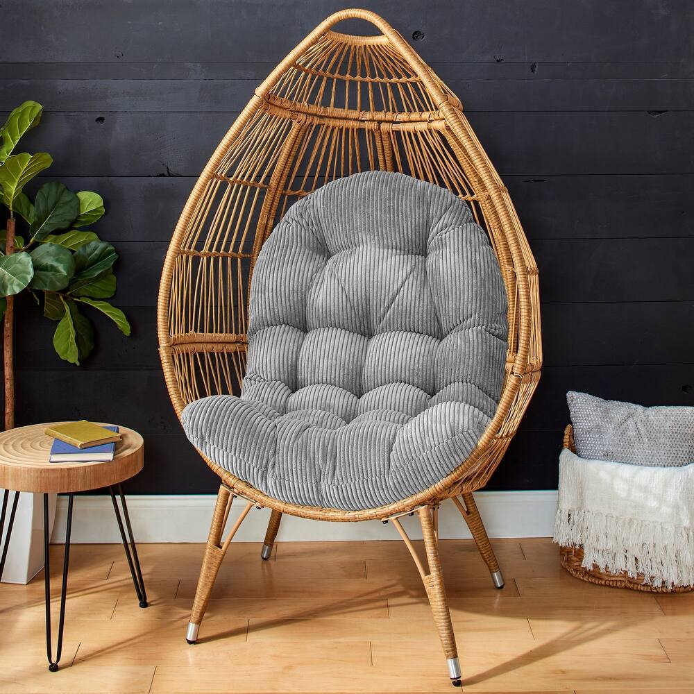 Humble + Haute Indoor Soft Corduroy Egg Chair Cushion (Cushion Only)