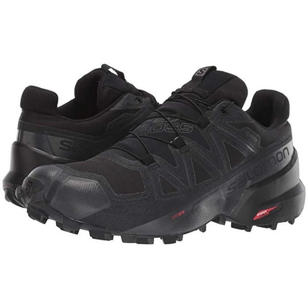 Salomon Men's Speedcross5 Trail Running Shoes,Black/Black Phantom,9.5