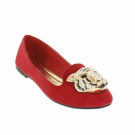 Red Circle Footwear 'Lionel' Loafer with Lion Ornament