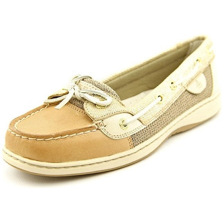 Sperry Top Sider Angelfish Women Moc Toe Leather Gold Boat Shoe