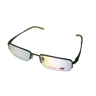 New Balance Mens Opthalmic Eyeglass Rimless Matel Frame 402 3 Matte Navy - Medium