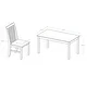 Porch & Den Pompton 5-piece Dining Set with Slat Back Chairs - Thumbnail 17