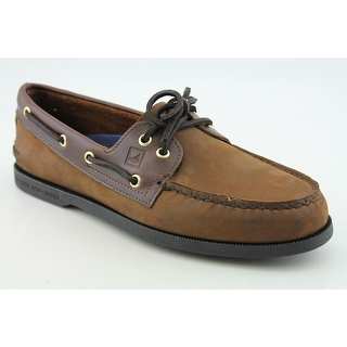 Sperry Top Sider A/O 2-Eye W Moc Toe Leather Boat Shoe