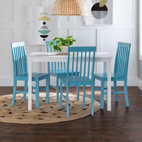 Porch & Den Pompton 5-piece Dining Set with Slat Back Chairs