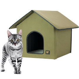 FrontPet 20 Watt Heated Cat House for Outdoor & Indoor Cats / Cat House / Outdoor Heated Cat House. Perfect Cat House for Keepi