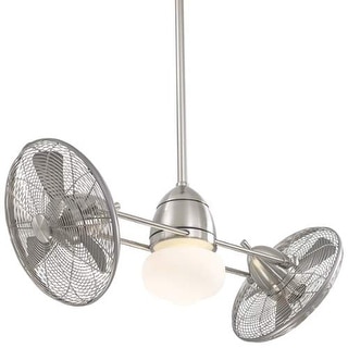 MinkaAire Gyro Wet 42" Sweep 6 Blade Gyro Wet Outdoor / Indoor Twin Turbo Fans with Blades and Integrated Light Included