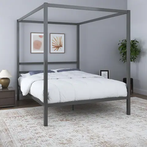 Avenue Greene Gia Queen-size Metal Canopy Bed