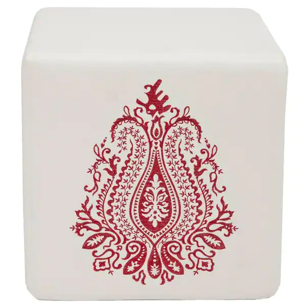 SAFAVIEH Mono Royalty Cube Ottoman
