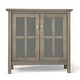 WYNDENHALL Norfolk SOLID WOOD 32 inch Wide Rustic Low Storage Cabinet - 32"w x 14"d x 31" h - Thumbnail 2