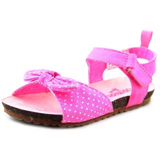 Osh Kosh Pear-G Toddler Open-Toe Canvas Pink Slingback Sandal