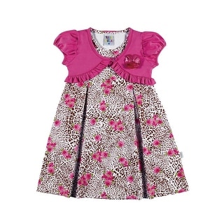 Toddler Girl Dress Infant Summer Cheetah Sundress Pulla Bulla Sizes 1-3 Years