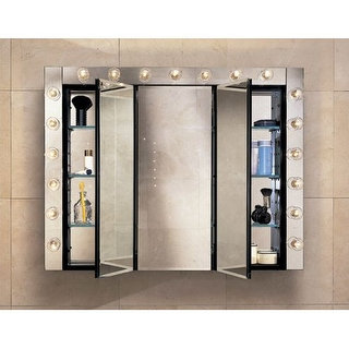 Robern PLM3630B 36" Triple Door Mirrored Medicine Cabinet