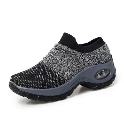 Mesh Sock Sneakers Slip Platform Loafers