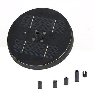 Sunnydaze Solar Pond or Birdbath Pump, 7 Inch Diameter - Black