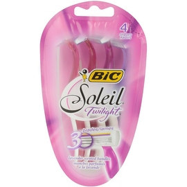 Bic Soleil Twilight, Triple Blade Disposable Shavers for Women 4 ea