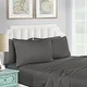 preview thumbnail 42 of 103, ﻿Superior 1200 Thread Count Egyptian Cotton Solid Bed Sheet Set Full - Charcoal