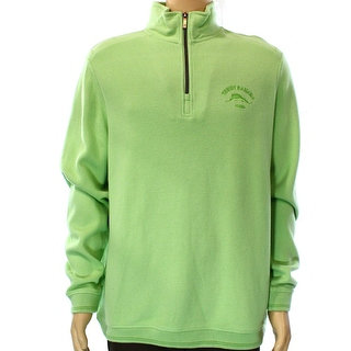 Tommy Bahama NEW Green Mens Size Medium M 1/2 Zip Mock Neck Sweater