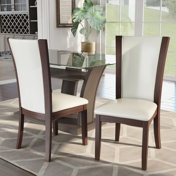 Furniture of America Row Contemporary Dining Chairs (Set of 2)
