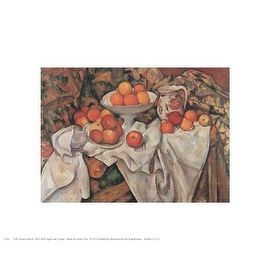''Apples and Oranges'' by Paul Cezanne Food Art Print (8 x 10 in.)