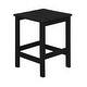 preview thumbnail 31 of 55, Laguna Poly Eco-Friendly Outdoor Patio Square Side Table Black