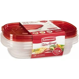 Rubbermaid 7F55RETCHIL Rectangle Containers, 4 Cup