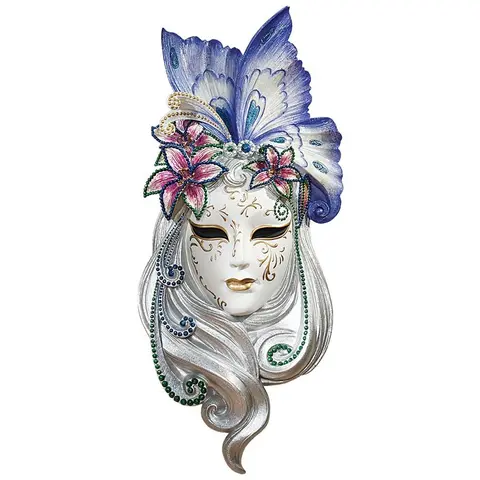 Design Toscano Mask of Venice Wall Sculpture - Butterfly Mask