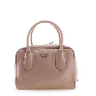 Prada Soft Calf Leather Inside Bag Tote Handbag - Tan - M